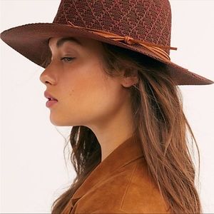 Free People Montana Woven Hat One Size Never Worn